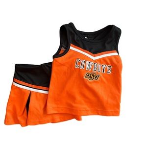 6-12 month girl OSU cheerleader outfit